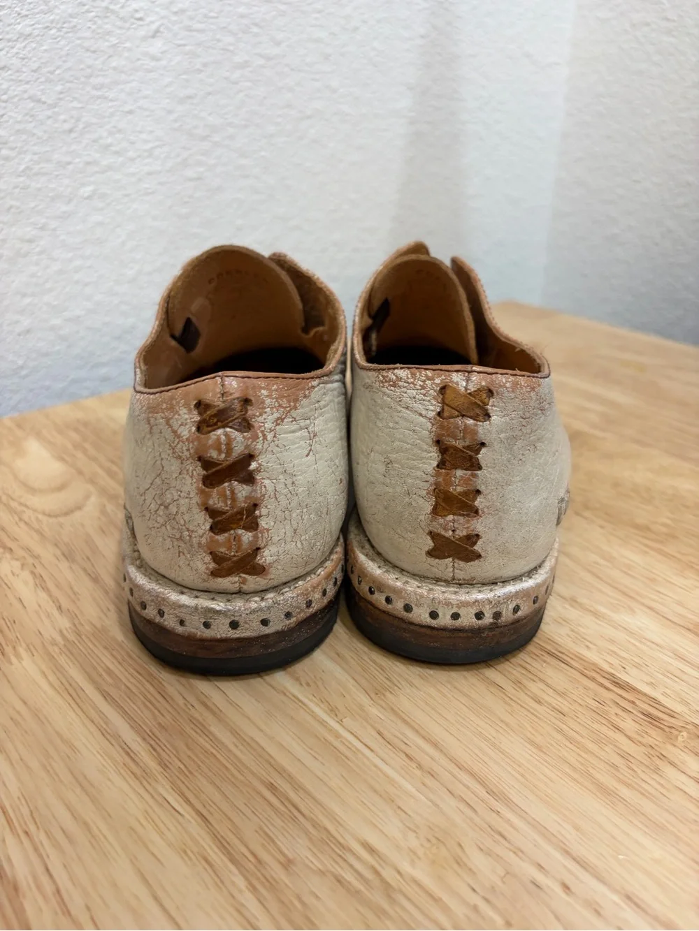 BED STU Rose Loafers Leather Handmade Distressed Classic Rustic Boho Cobbler